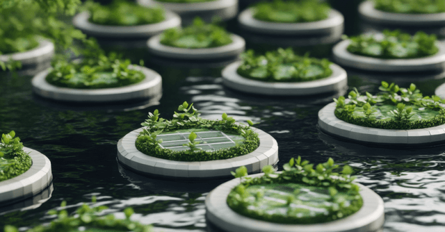 Piattaforme galleggianti con vegetazione per progetti green e sostenibili in Italia