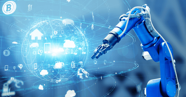 Braccio robotico industriale e rete digitale per Industria 4.0 – iperammortamento 2026