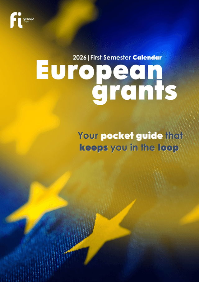 Calendario dedicato ai finanziamenti europei 2026, alle scadenze dei bandi UE del primo semestre
